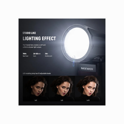 NEEWER Z1-C TTL Round Head Flash Speedlite for Canon with Magnetic Dome Diffuser