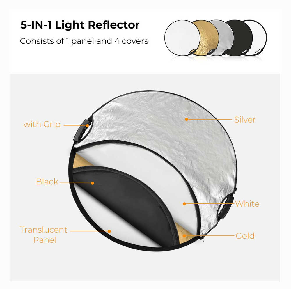 ZEGO 5in1 Reflector Round 80cm