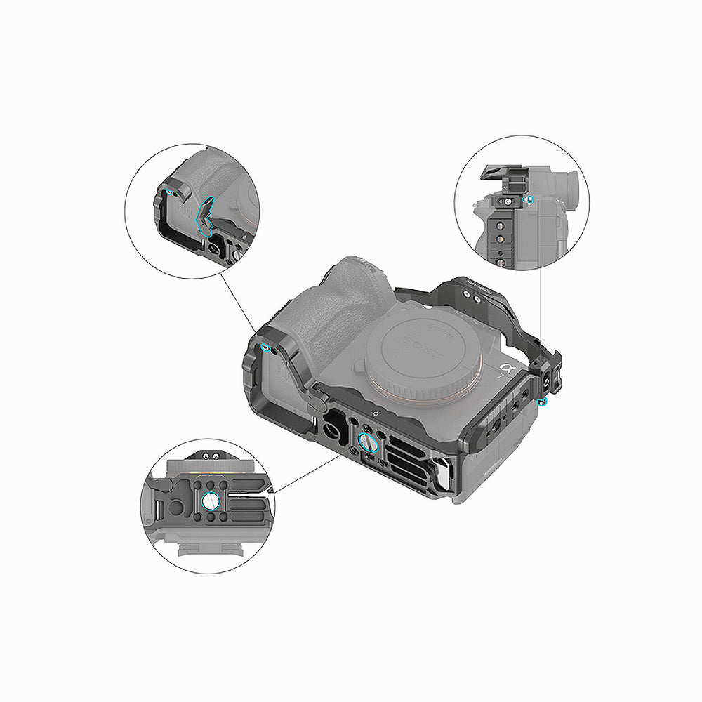 SmallRig HawkLock Quick Release Cage Kit for Sony Alpha 7R V/7 IV/7S III-4538