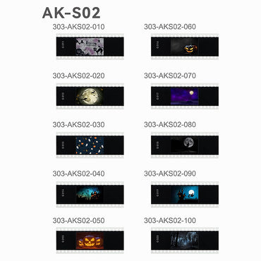 Godox AK-S Full Slide Kit (60PCS) with Assorted Unique Filters Designs for AK-R21 Projection Attachment and Camera Flash