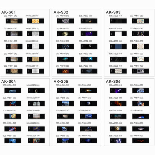 Godox AK-S Full Slide Kit (60PCS) with Assorted Unique Filters Designs for AK-R21 Projection Attachment and Camera Flash