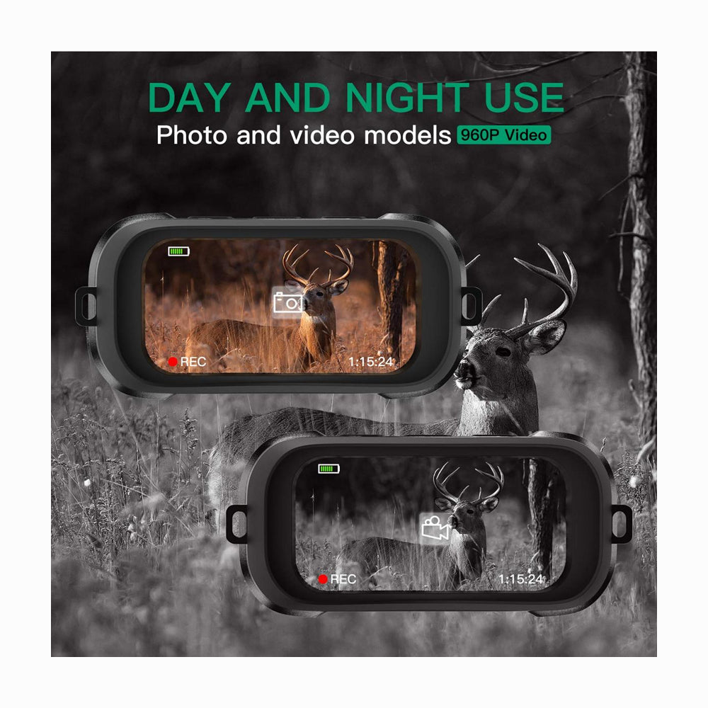 K&F CONCEPT Infrared Night Vision Binoculars 4x Digital Zoom 3W 850NM Infrared Binoculars for Reconnaissance Surveillance Camping Night Hunting Sailing & Fishing (KF33.022)