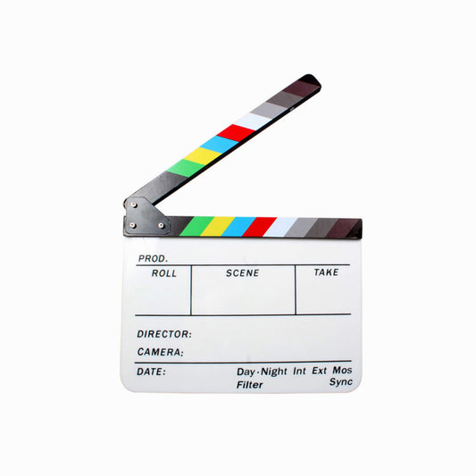 Clap Board 20*20Acrylic Clapboard (White)