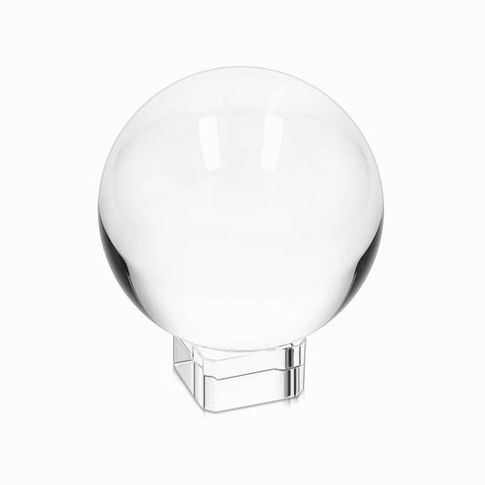 Crystal Clear Glass Ball - 100mm Transparent