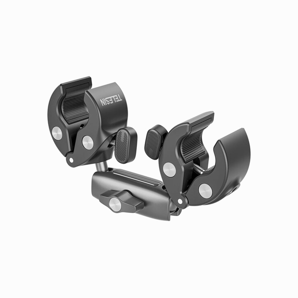 TELESIN Double-headed Crab Clamp Bike/Moto Pipe Clamp (GP-HBM-001-D)