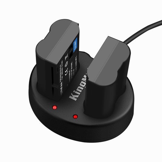 KingMa EN-EL25 Battery (2 Pack) +Dual Charger Kit for Nikon
