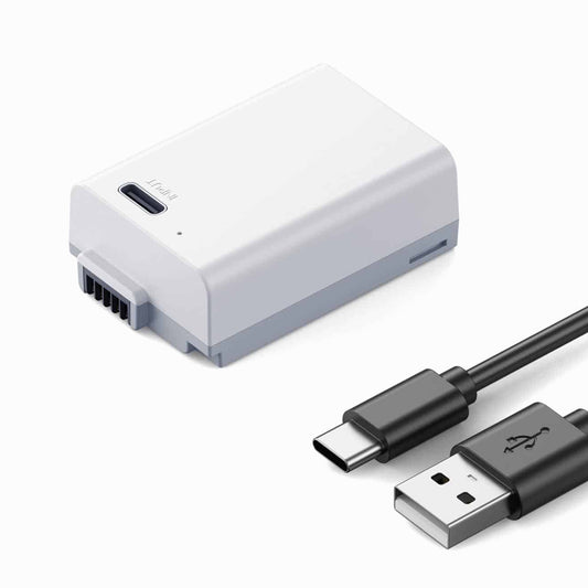 K&F Concept EN-EL25 Battery with 1250mAh Capacity and Type-C Fast Charging for for Nikon Z30 Z50 ZFC Camera, USB-C Camera Battery, No Need Extra Charger (KF28.0040)