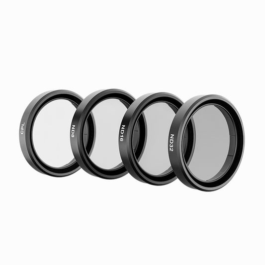 TELESIN Filter set CPL/ND8/ND16/ND32 for  for DJI Osmo Action 3/4/5pro (Schott glass) OA-FLT-005