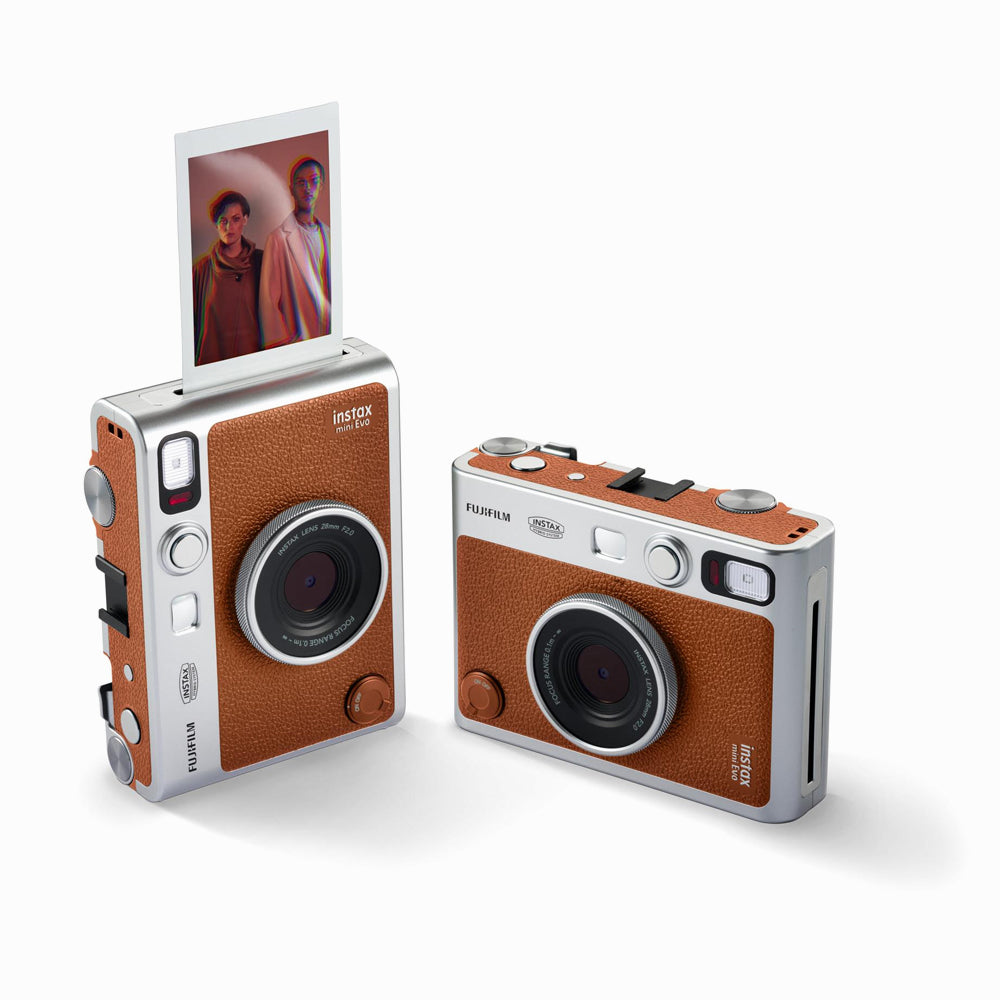 FujiFilm Instax Mini EVO Instant Digital Camera Type C (BROWN)