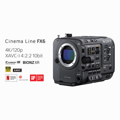 Sony FX6 Full-Frame Cinema Camera — Body Only