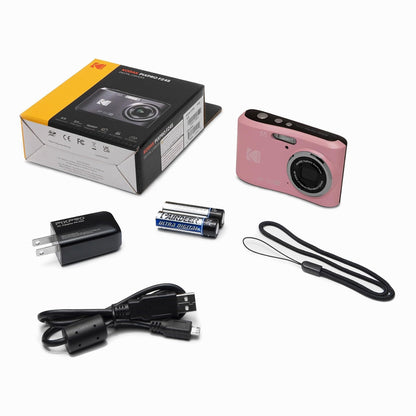 Kodak PixPro FZ45 Friendly Zoom 16MP 1080p Full HD Digital Camera with 4x Optical Zoom and 27mm Wide Angle Lens (Pastel Pink)
