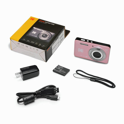 Kodak PixPro Friendly Zoom FZ55 16MP 1080p Full HD Digital Camera (Pastel Pink)