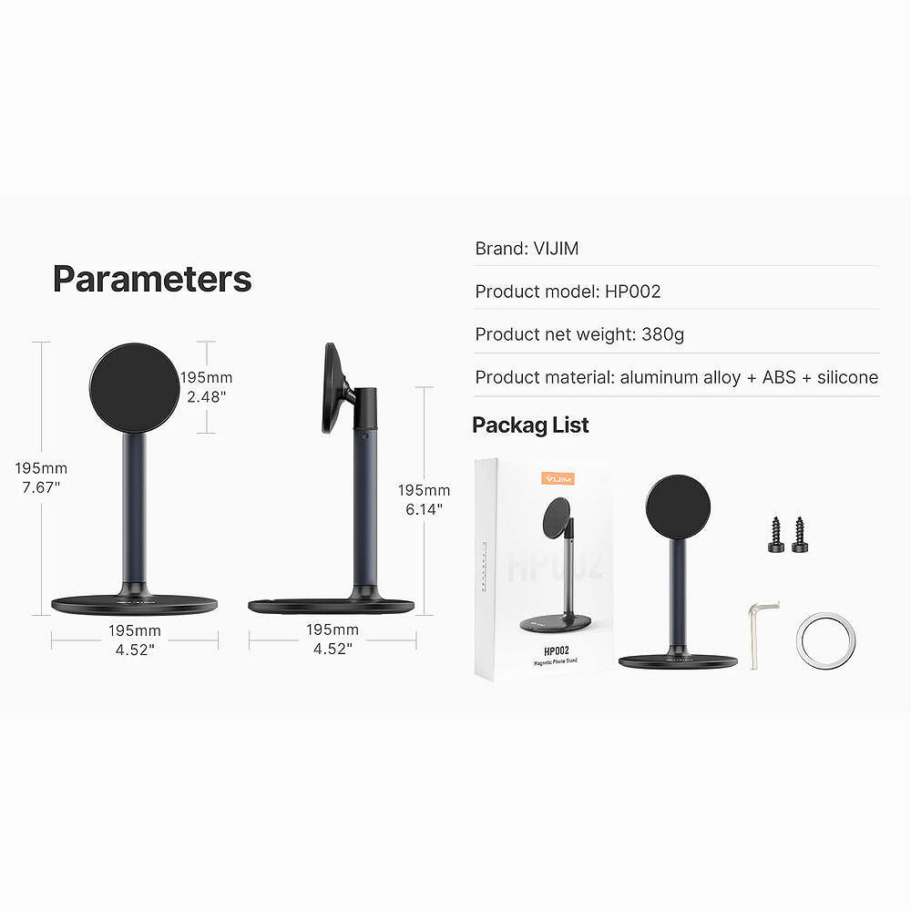 Ulanzi VIJIM HP002 Magnetic iPhone Desk Stand SKU2908