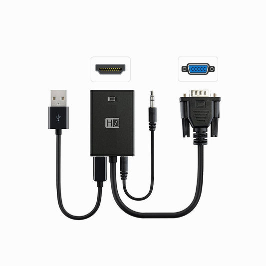 Hz Vga To Hdmi Adapter with Audio Zt21