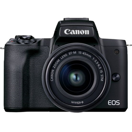 Canon EOS M50 Mark II Mirrorless Camera with 15-45mm Lens (Black)