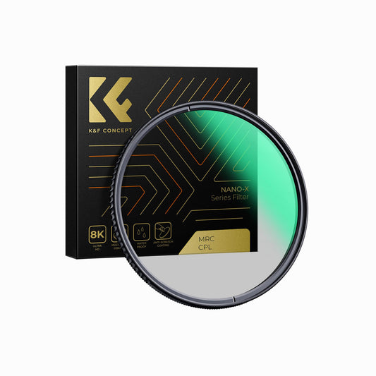 K&F Concept 82mm CPL Filter 28 Layer Super Slim Circular Polarizing Filter Multi-Coated Polarized MRC Filter Nano-Xcel Series-KF01.974V1