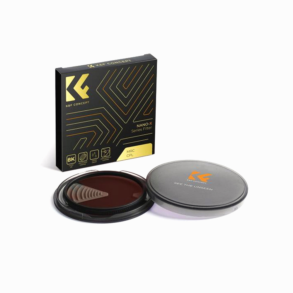 K&F Concept 82mm CPL Filter 28 Layer Super Slim Circular Polarizing Filter Multi-Coated Polarized MRC Filter Nano-Xcel Series-KF01.974V1