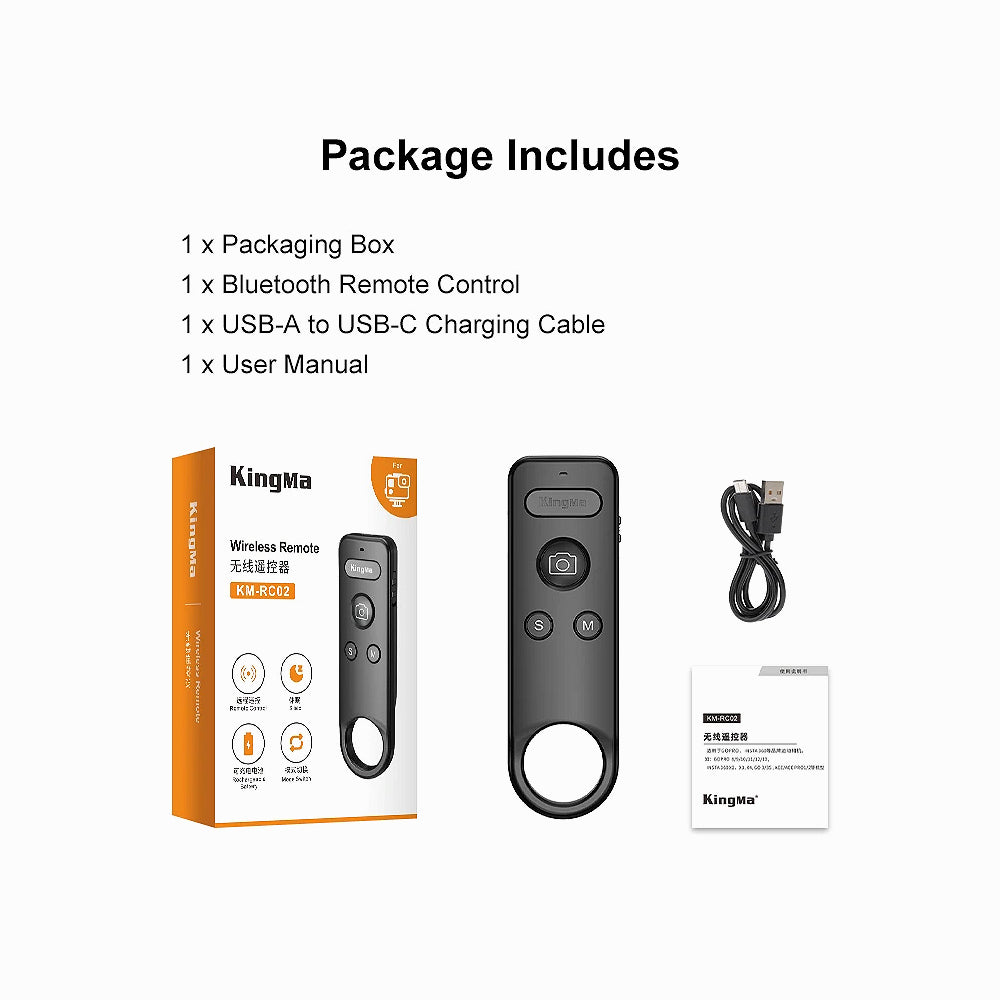 KingMa KM-RC03 Remote Bluetooth for DJI OSMO Action for Action 4 / Action 5 Pro / DJI Osmo 360