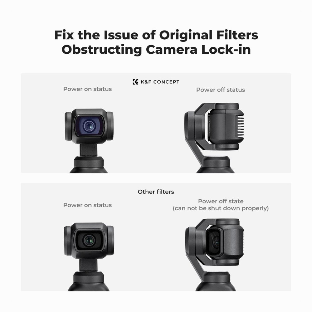 K&F Concept DJI Osmo Pocket 3 Magnetic Clear-Natural Night Filter (KF01.2702)