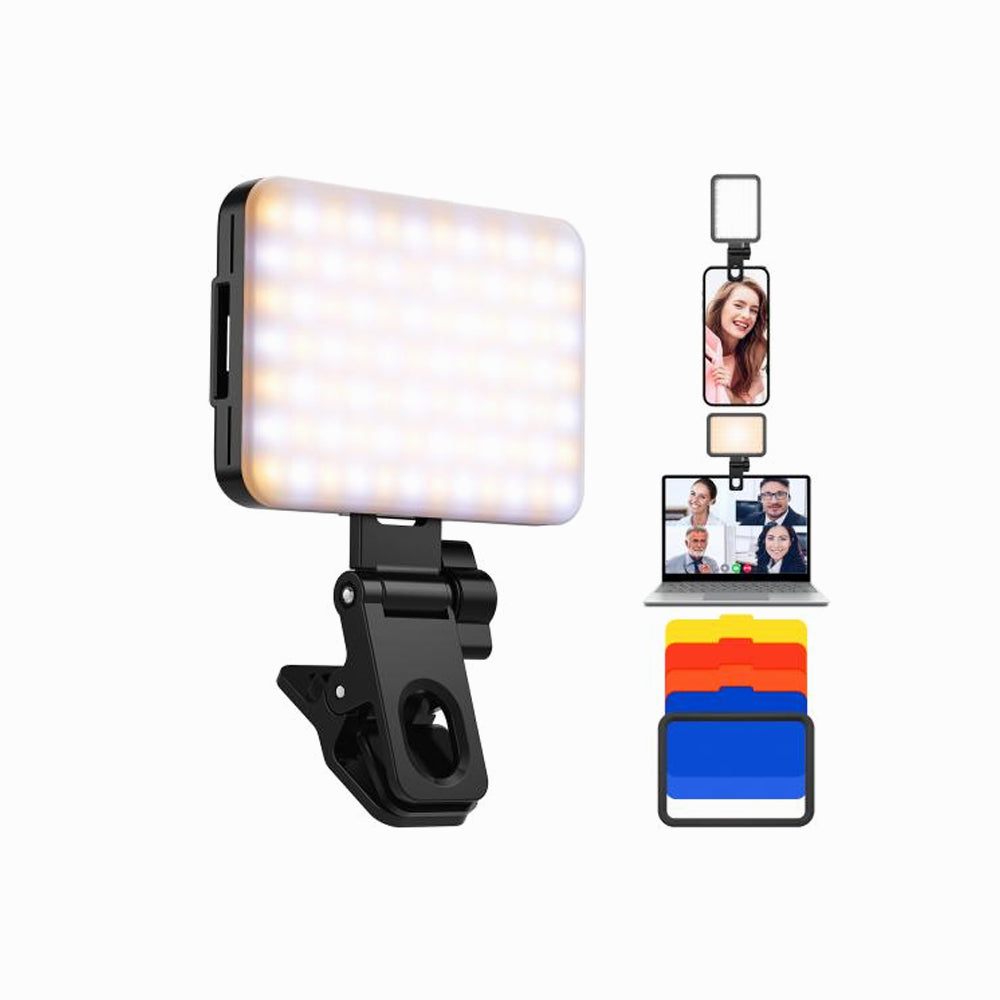 K&F Concept Z101 LED Video Light, Clip Fill Light with 4 Color Filter, 2000mAh (KF34.034)