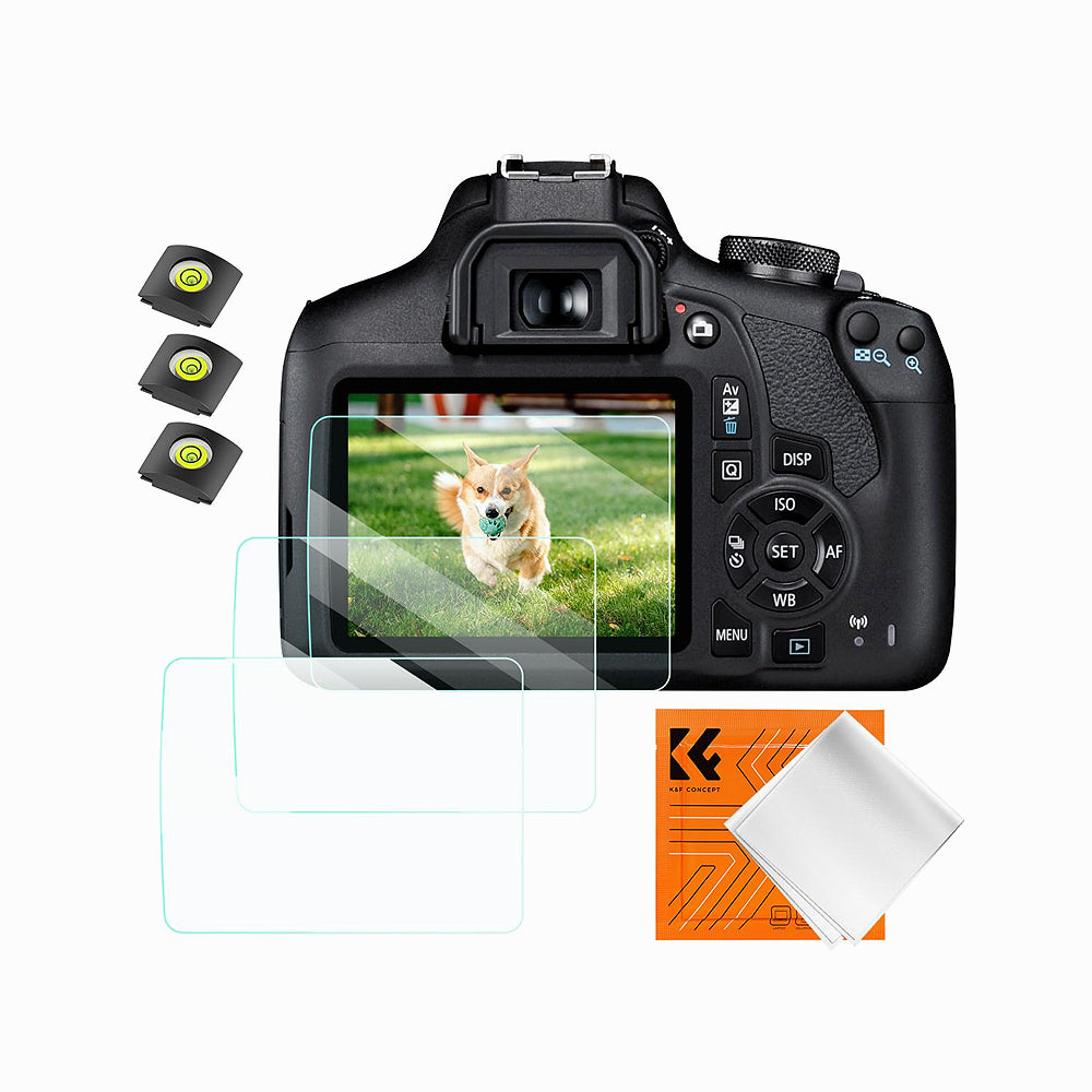 K&F Concept Camera Screen Protector*3 Compatible with Canon Rebel T7, T6, T5, (SKU.2192)