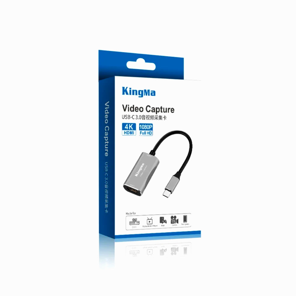 Kingma HDMI to USB-C 1080P Audio Video Capture Card(BMU024)