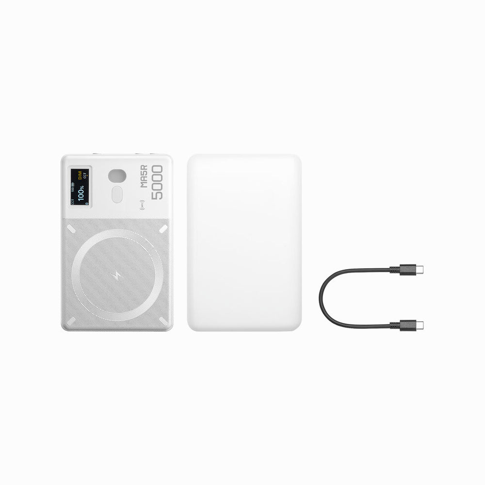 Godox MA5R RGB LED Light and Power Bank (White)