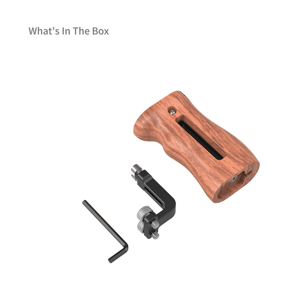 SmallRig Wooden Side Handle with 1/4"-20 Screws – HSN2093D