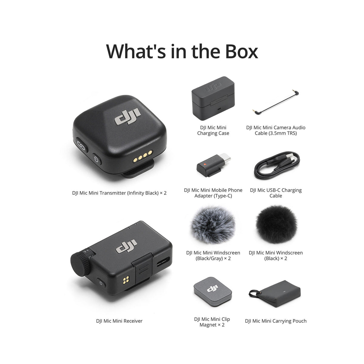 DJI Mic Mini (2TX+1RX+Charging Case)