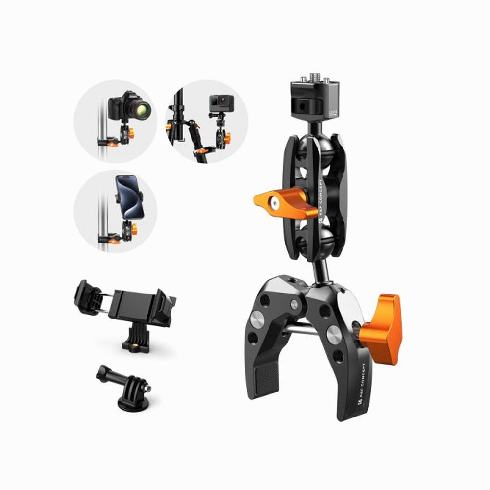 K&F Concept Ms13 Multi-Functional Super Clamp with Ballhead Magic Arm (KF31.083)