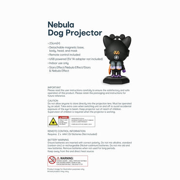 NEBULA DOG PROJECTOR K2301 with satrs