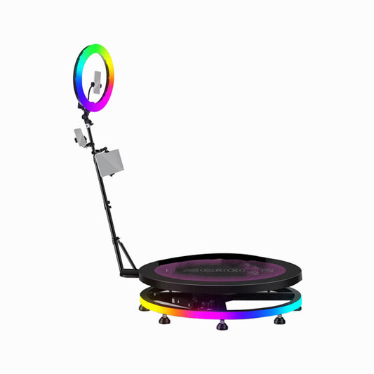 NEEWER 360 PHOTO BOOTH MACHINE WITH 18 INCH RGB RING LIGHT KIT 100CM
