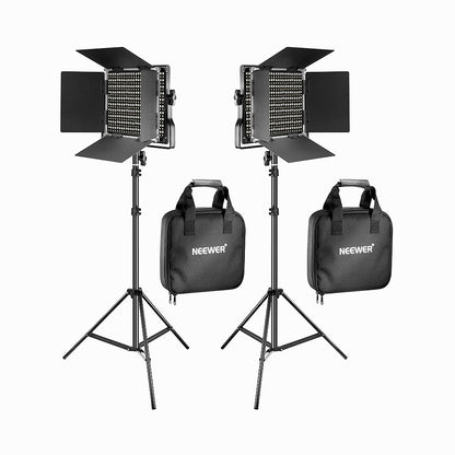 Neewer Bi-Color Video LED 2-Light Kit with Stands(NL660)