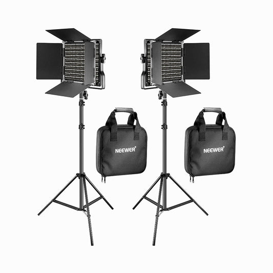 Neewer Bi-Color Video LED 2-Light Kit with Stands(NL660)