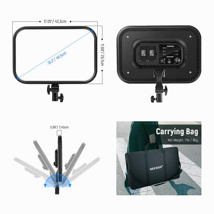 NEEWER RGB168 18.3 Inch LED Panel Video Light