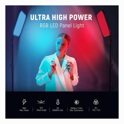 NEEWER RGB168 18.3 Inch LED Panel Video Light