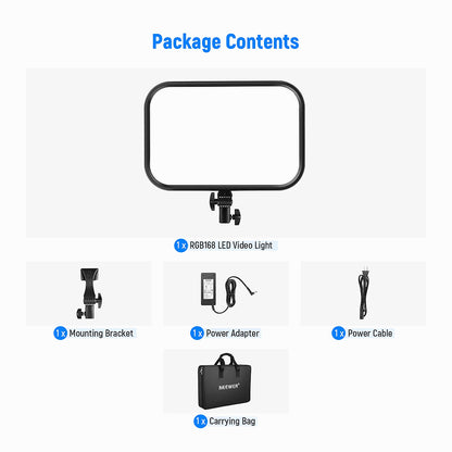 NEEWER RGB168 18.3 Inch LED Panel Video Light