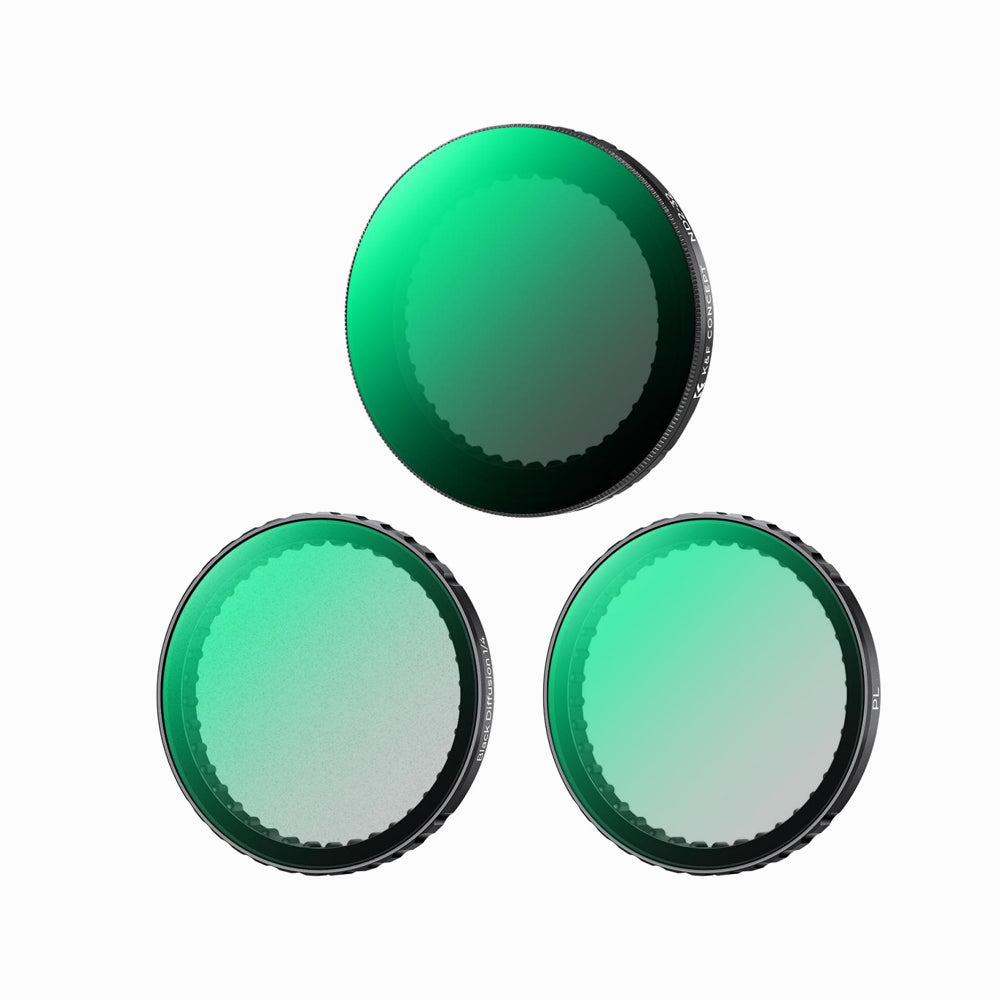 K&F Concept ND2-32 & CPL & Black Mist 1/4 Filter Kit Compatible with DJI Osmo Action 5 Pro/Osmo Action 4/Osmo Action 3(SKU.2360)