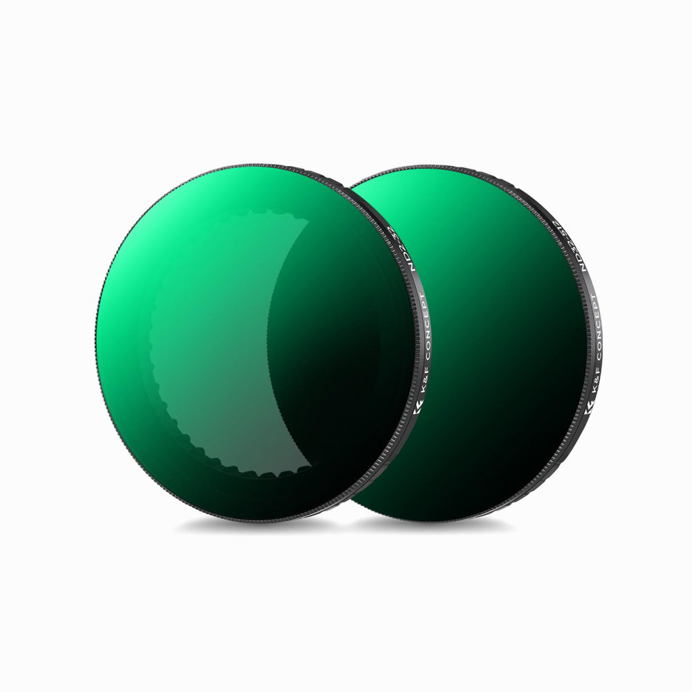 K&F Concept Variable ND2-32 & ND32-512 Filter Kit Compatible with DJI Osmo Action 5 Pro/Osmo Action 4/Osmo Action 3, (SKU.2359)