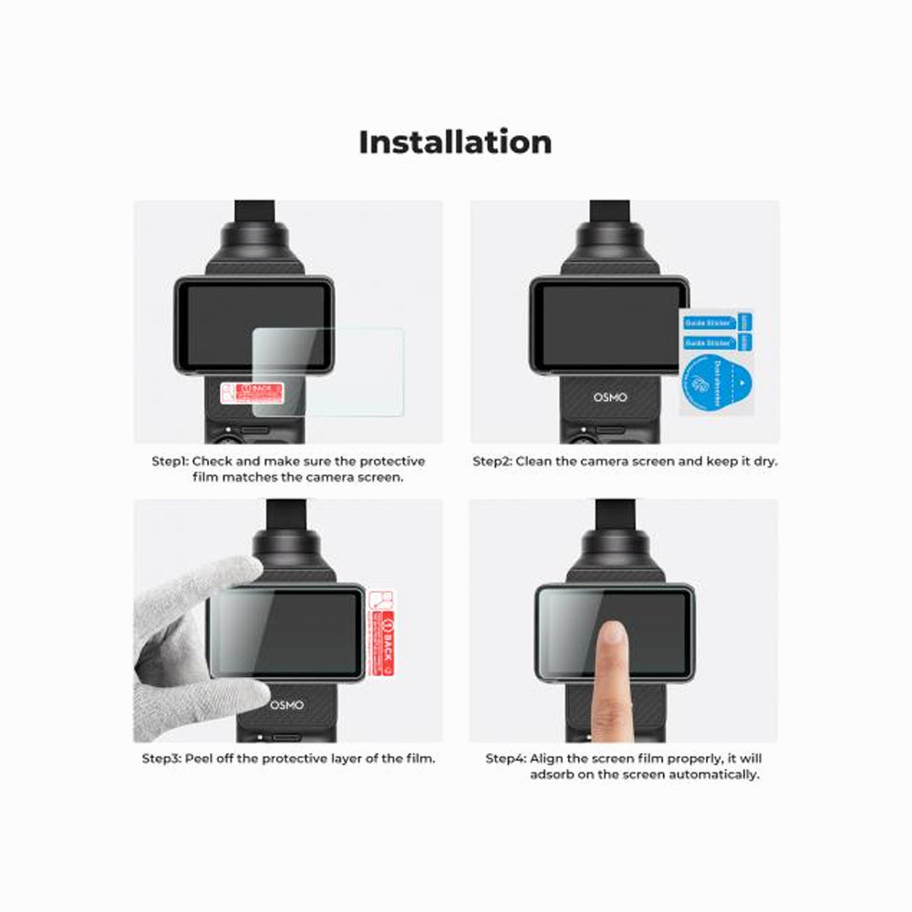 K&F Concept DJI Osmo Pocket 3 Screen Protector 6pcs Kits (SKU.2231)