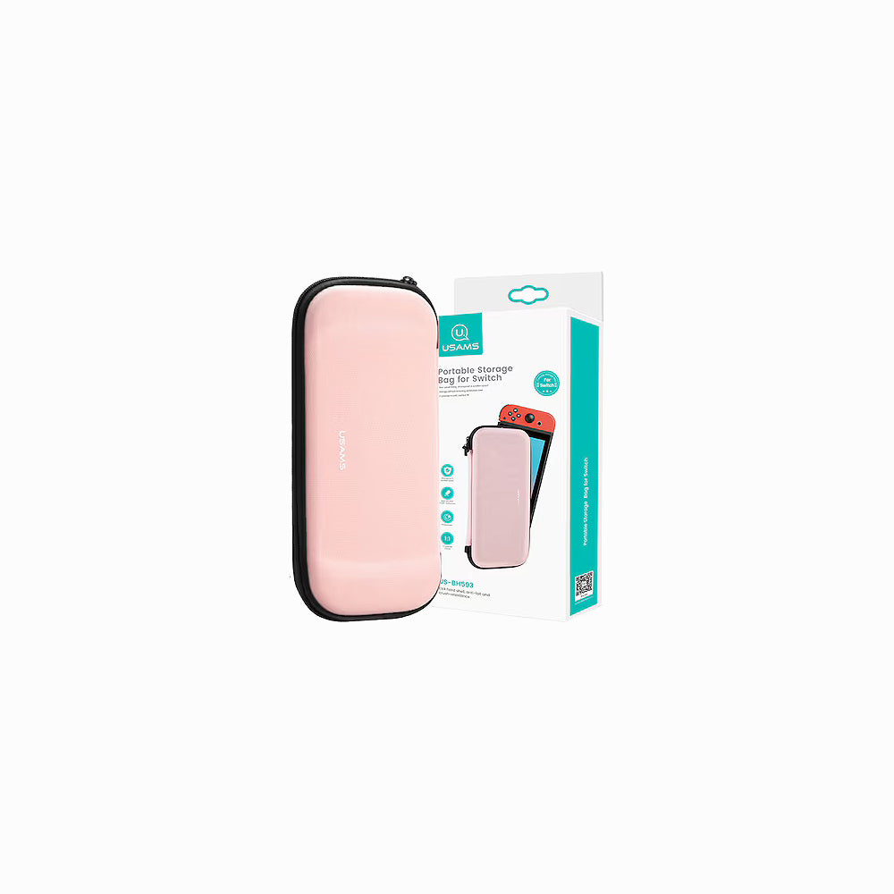 USAMS Protective case Compatible with US- NINTENDO SWITCH, Pink BH593