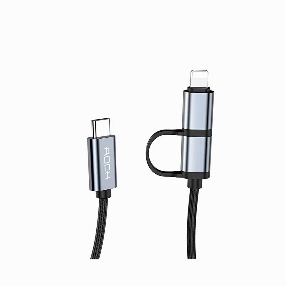 Rock Twins 1 Meter MFI Licensed Lightning-Black