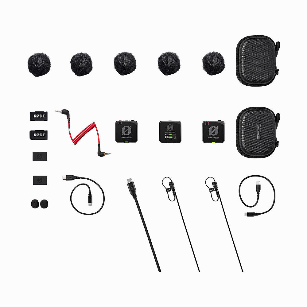 RODE Wireless PRO 2-Person Clip-On Wireless Microphone System/Recorder with Lavaliers (2.4 GHz)