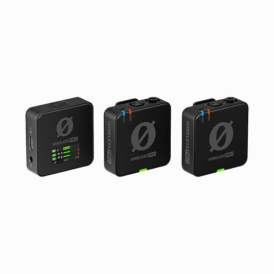 RODE Wireless PRO 2-Person Clip-On Wireless Microphone System/Recorder with Lavaliers (2.4 GHz)