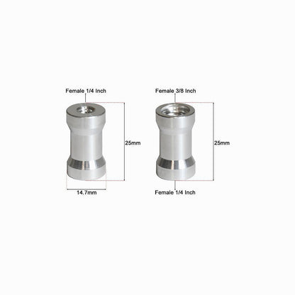 Female 1/4" - Female 3/8" Tripod Inch Adapter Screw Aluminum CS019