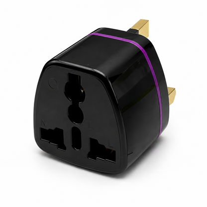 UK 3-Pin Travel Plug Adapter to Universal Socket