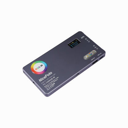 NiceFoto TC-158RGB.W 10W RGB LED video light Built-in Rechargeable Battery Camera Video Light