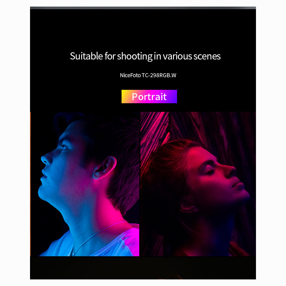 Nicefoto TC-298RGB.W MagneticLED Video Lighting
