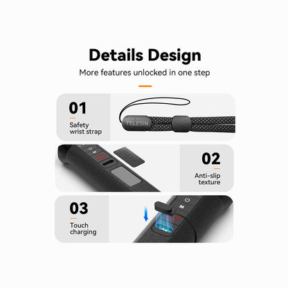 TELESIN FLOATING HAND GRIP WITH Bluetooth Floating Stick (S4-FHG-01-TGP)