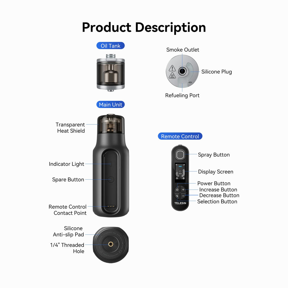 TELESIN C40 Portable Fog Machine(S5-TFM-01)